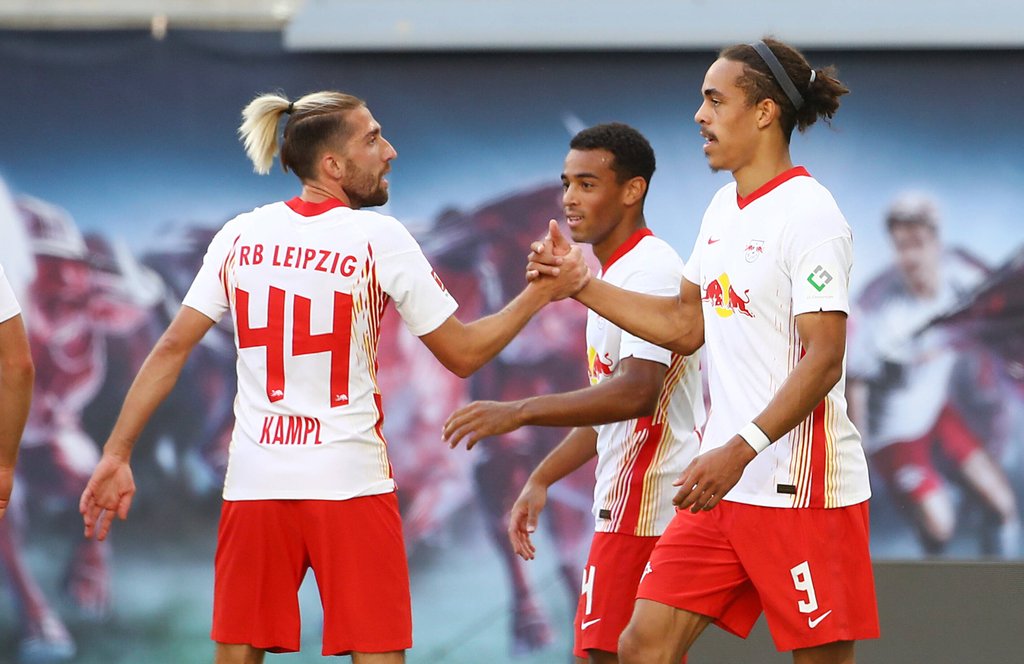 Mal wieder zusammen in der Startelf: Kevin Kampl (l.) und Yussuf Poulsen (r.)