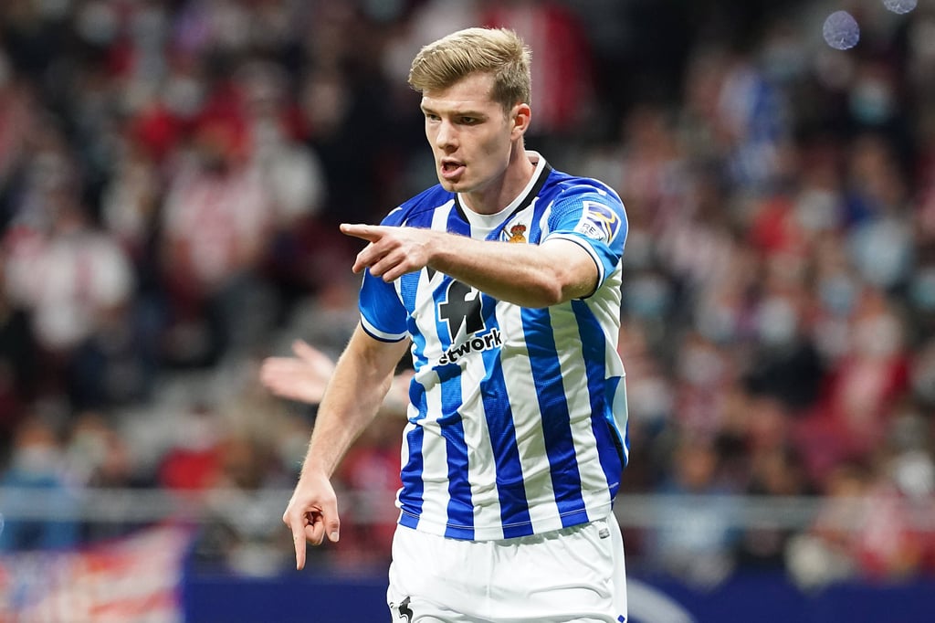 Muss gegen den Klub ran, bei dem er noch Vertrag bis 2025 hat: Alexander Sörloth trifft mit Real Sociedad auf RB Leipzig.