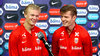Alexander Sörloth (r.) und Erling Haaland laufen gemeinsam für die norwegische Nationalmannschaft auf.