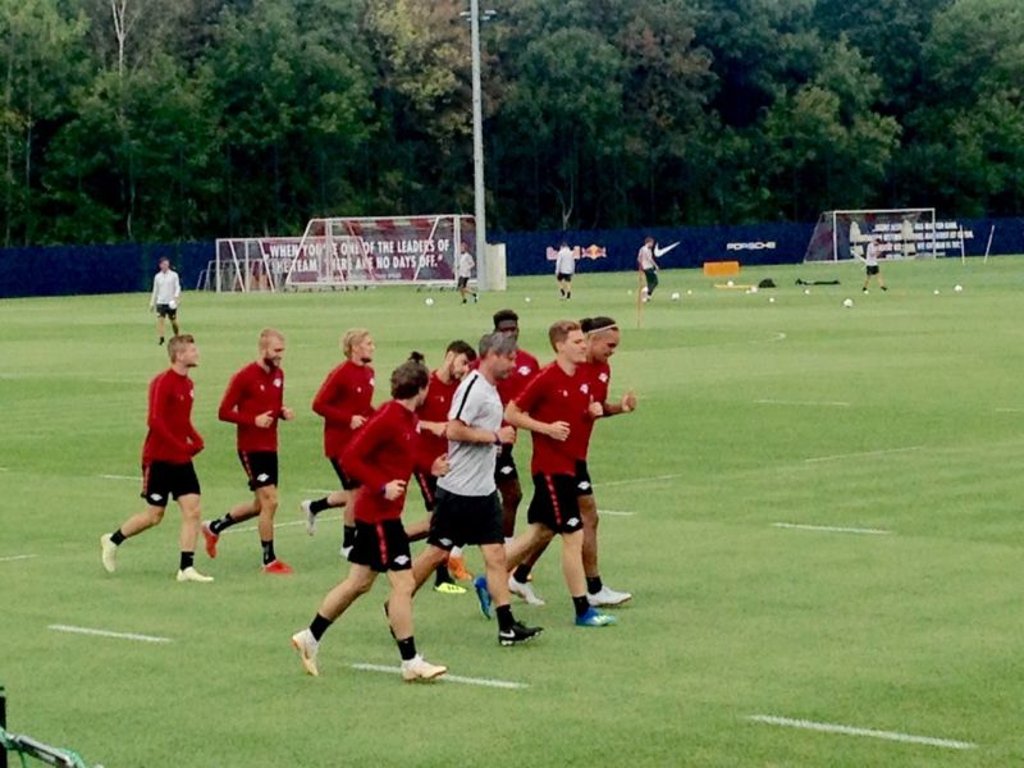 Vormittagseinheit bei RB Leipzig nach dem Spiel gegen Craiova.