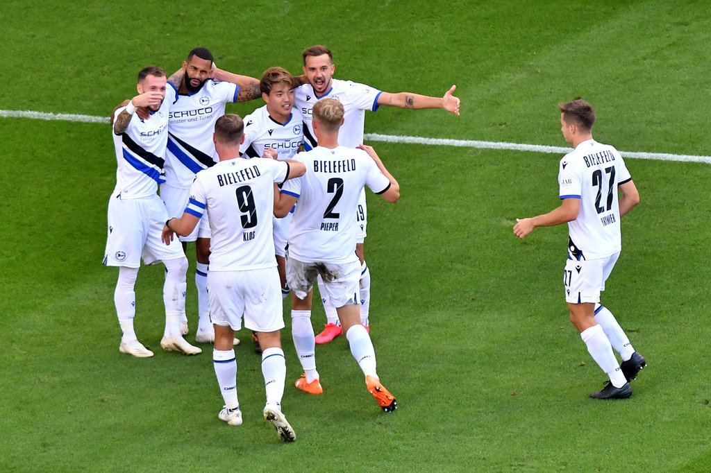 Können geschlossen antreten und jubeln: Arminia Bielefeld.