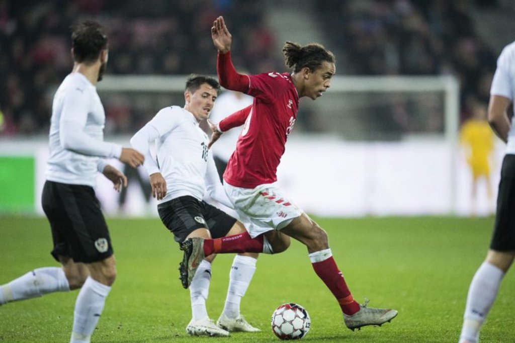 Dänemarks „Turmspieler”: Yussuf Poulsen gegen Österreich