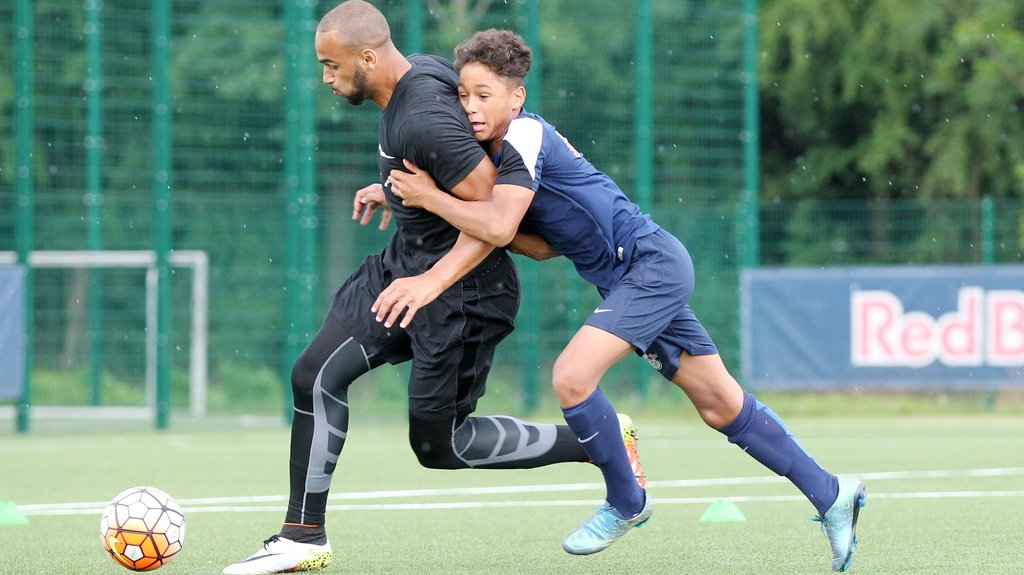 Armindo Sieb hier zu seiner Zeit bei RB mit Terrency Boyd (2016).&nbsp;