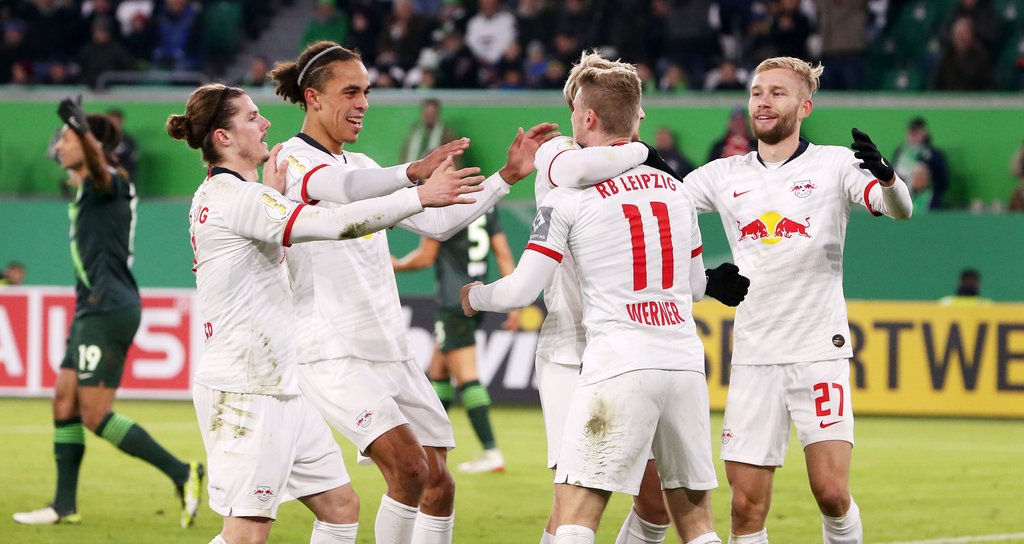 RB Leipzig setzt sich beim VfL Wolfsburg mit 6:1 durch.