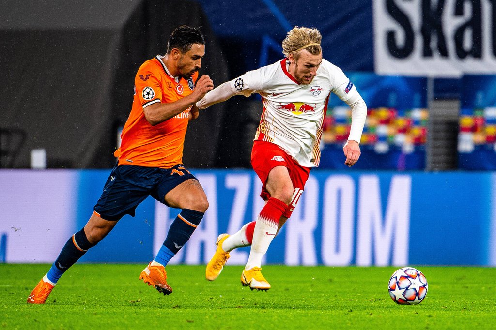 Emil Forsberg im Hinspiel gegen Basaksehir Istanbul.