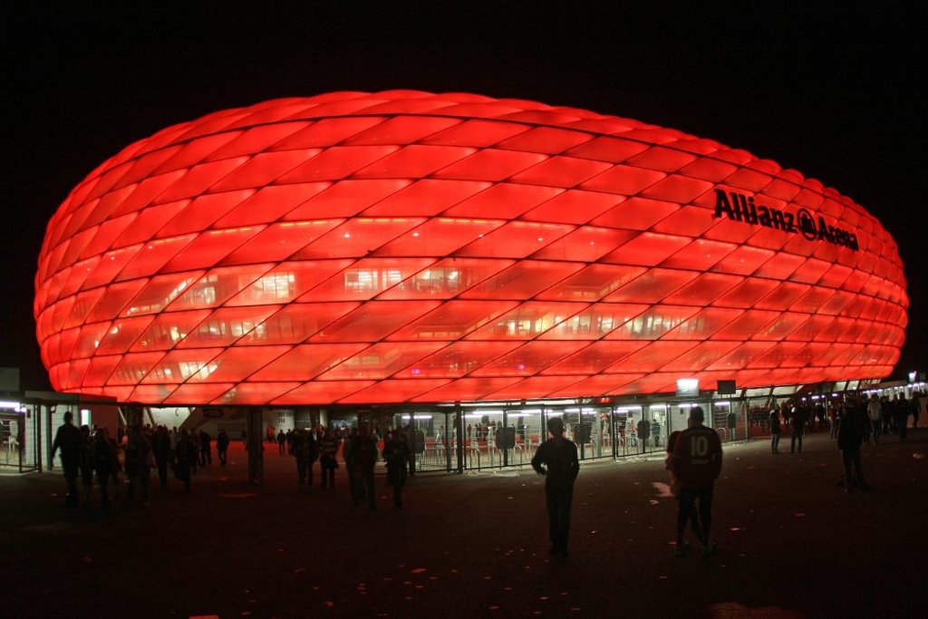 Das Topspiel twischen RB Leipzig und FC Bayern München in der Allianz Arena.