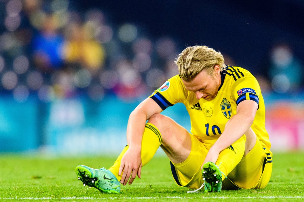 Emil Forsberg traf auch gegen die Ukraine, schied mit Schweden aber aus.