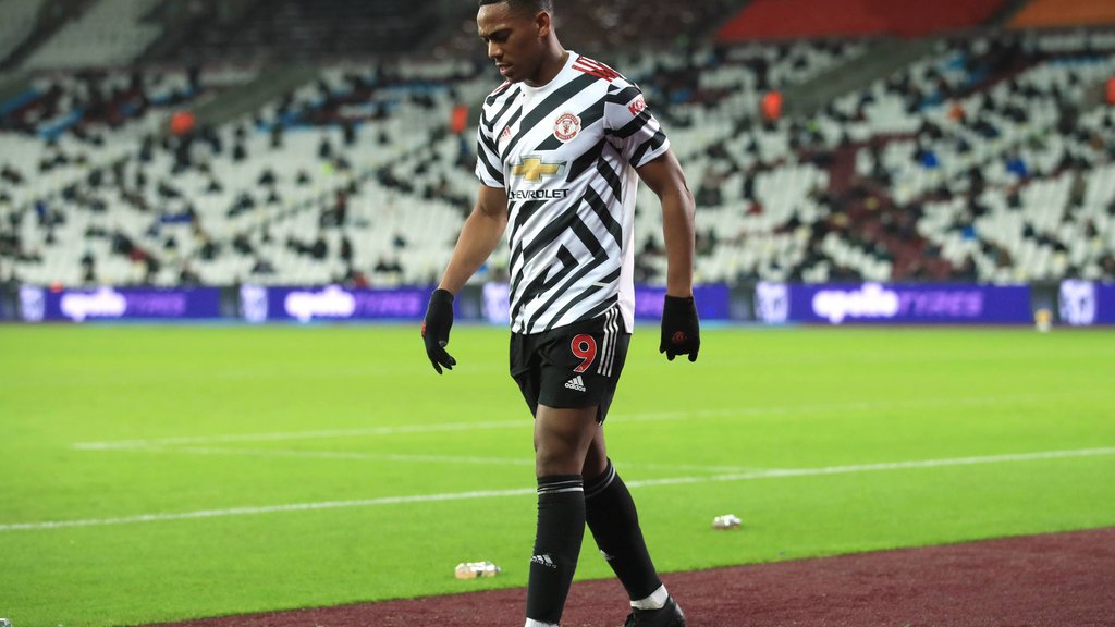 Antony Martial musste bei Manchester United vorzeitig den Platz verlassen.