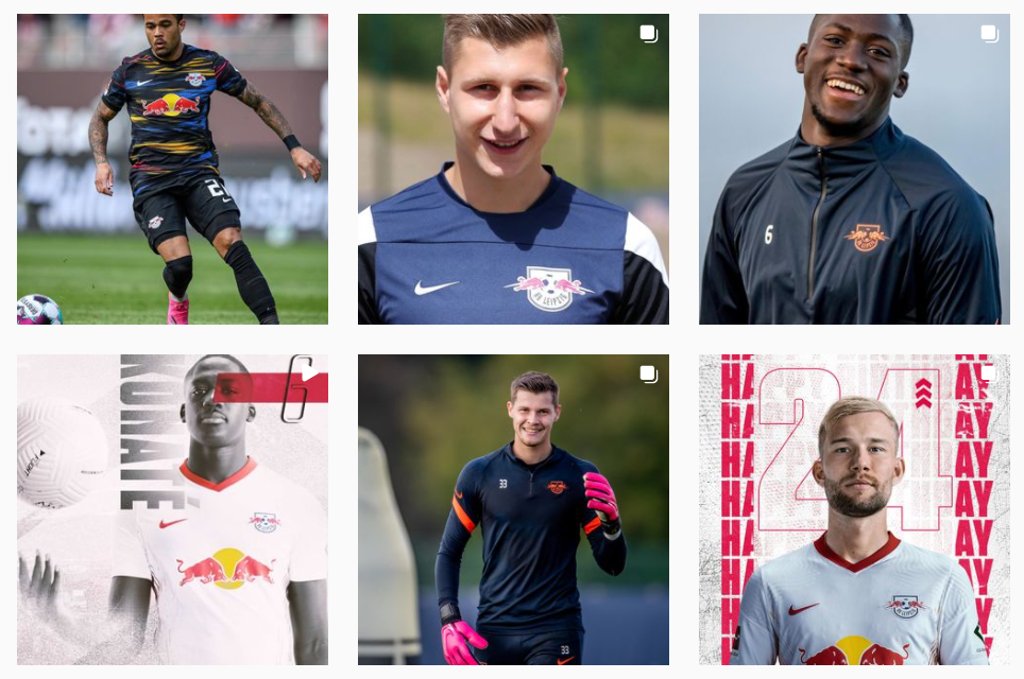 RB Leipzig wächst auf Instagram nach wie vor am stärksten.
