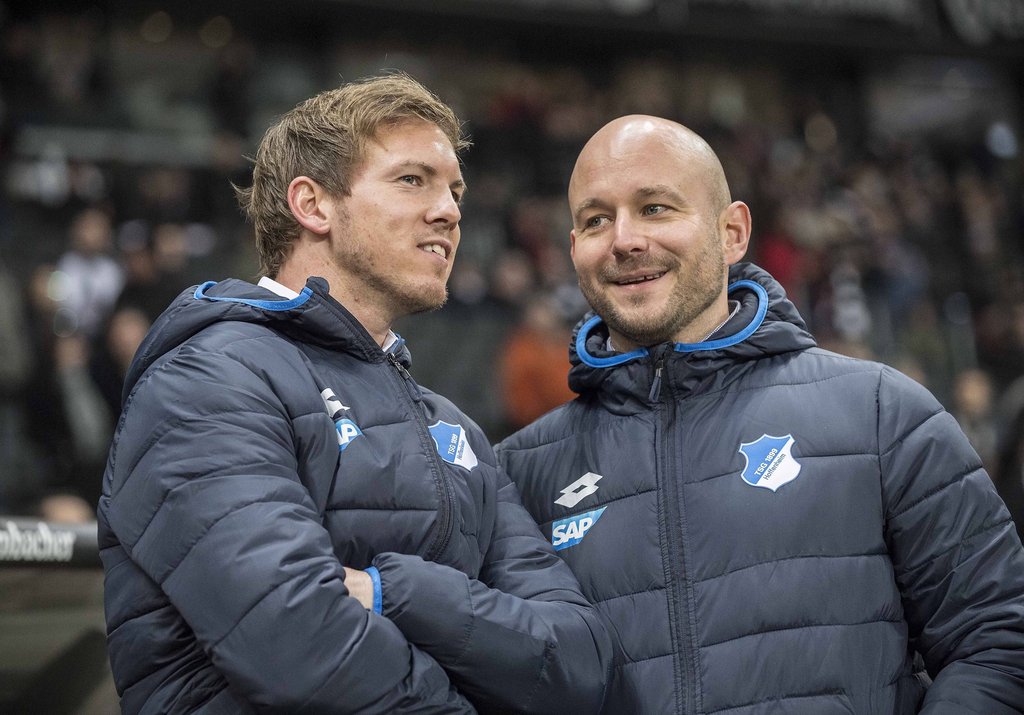 Weißt du noch? Julian Nagelsmann mit Alexander Rosen. Beide telefonierten am Dienstag und erinnerten sich an die Anekdote von 2011.