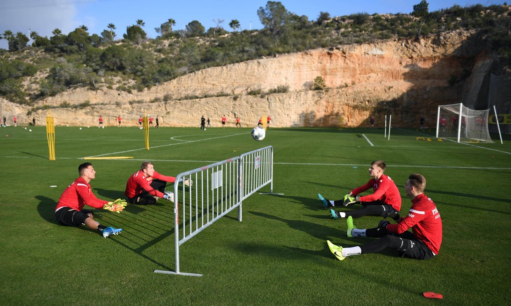 Union Berlin im Trainingslager in Campoamor, Spanien.