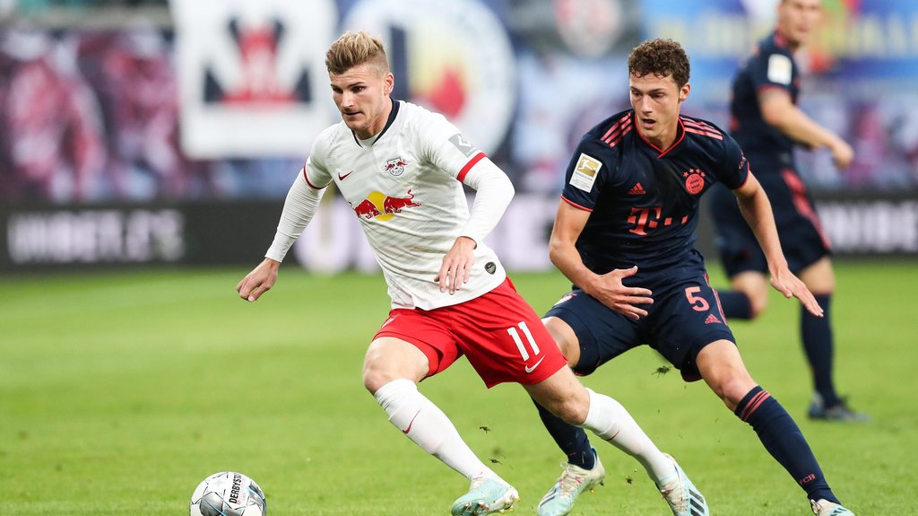 Druck wie in der zweiten Hälfte: Timo Werner gegen Benjamin Pavard.