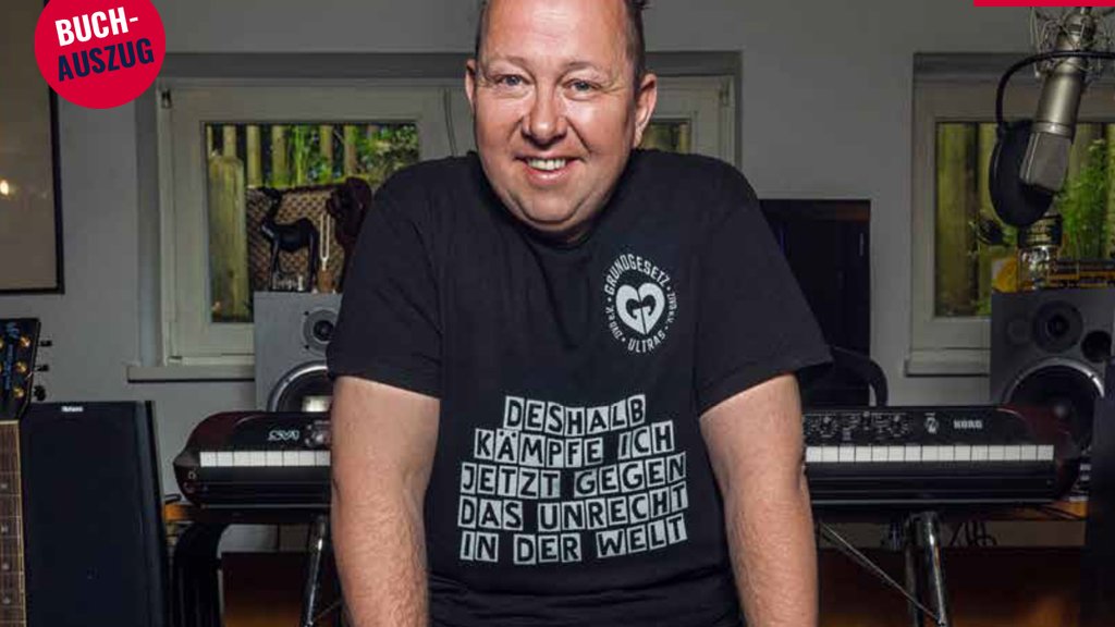 Sebastian Krumbiegel: Fotografie von Enrico Meyer aus dem Buch „Junge Liebe” von RB-Stadionsprecher Tim Thoelke.