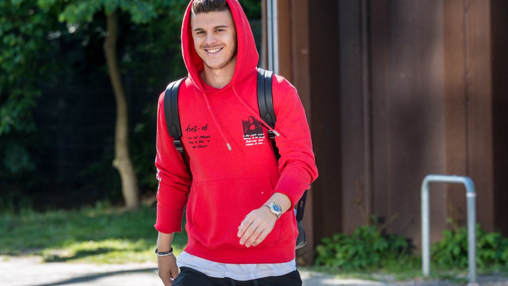 RB-Transferziel Milot Rashica: Die "Rakete" auf dem Weg zum Werder-Training.