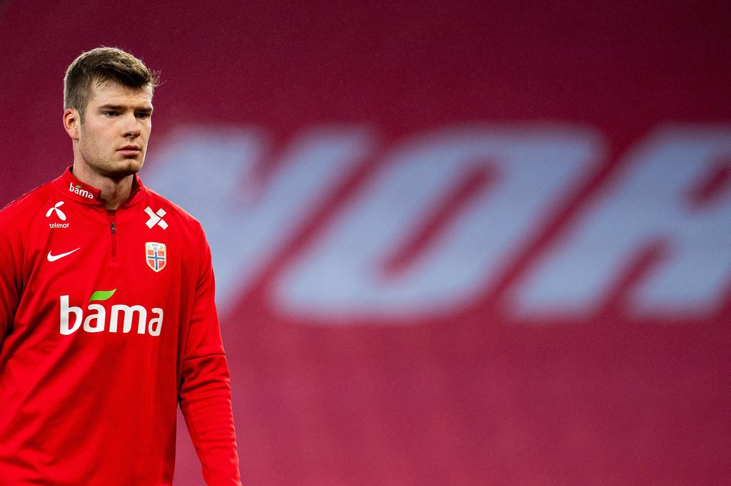 Darf er oder darf er nicht? Bei RB Leipzig gehen sie davon aus, dass Alexander Sörloth am Samstag in Frankfurt aufläuft.