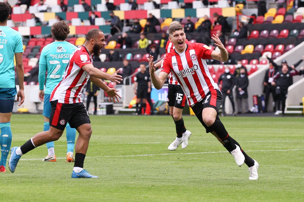 Vitaly Janelt traf für den FC Brentford im Aufstiegshalbfinale.