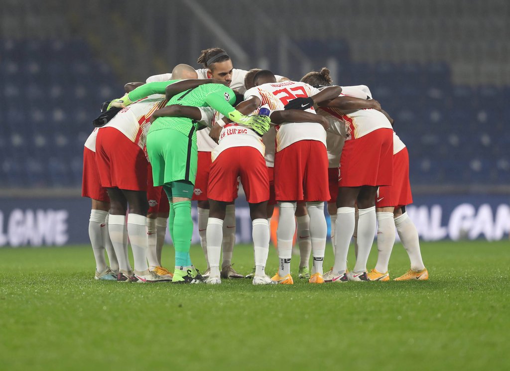 Einschwören auf das Achtelfinale in der Champions League.