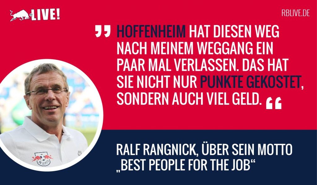 Ralf Rangnick: TSG Hoffenheim war wie RB Leipzig ein „unbeschriebenes Blatt“.