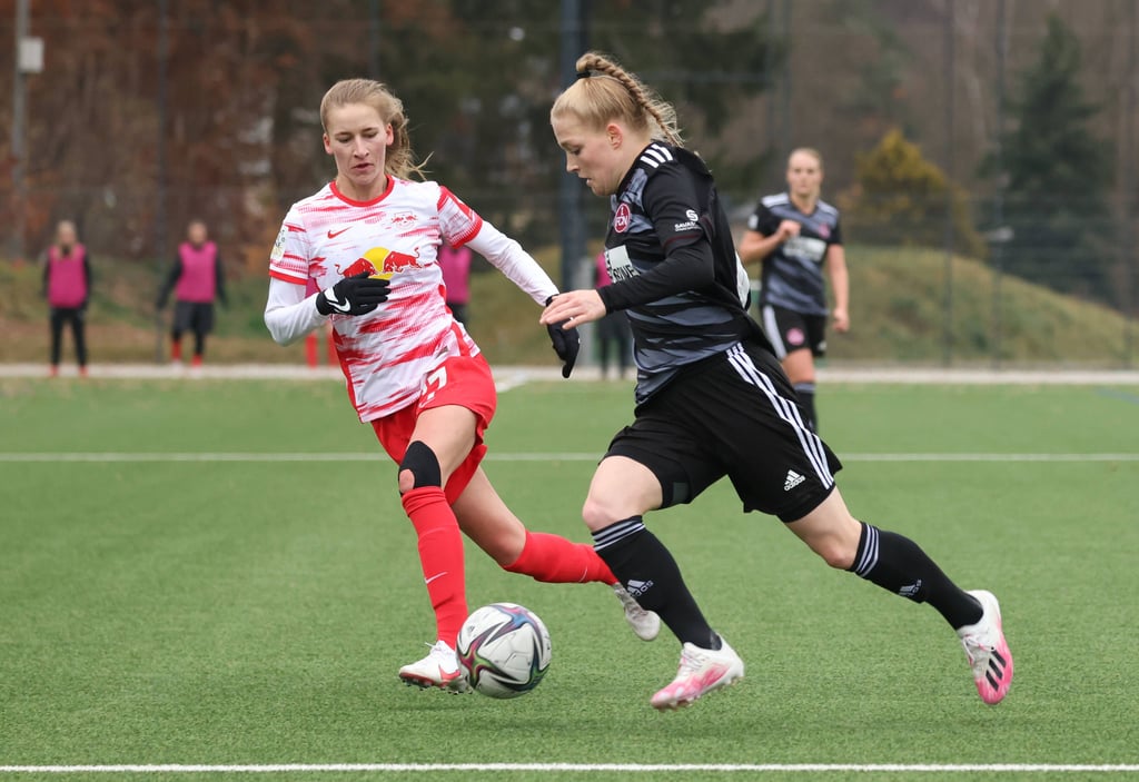 RB Leipzigs Torjägerin Marlene Müller beim Spiel gegen den 1. FC Nürnberg.