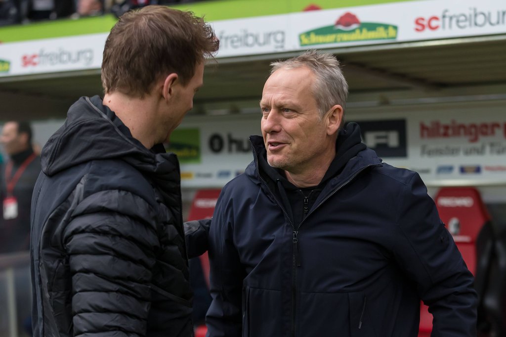 Julian Nagelsmann und Christian Streich haben mit RB Leipzig und SC Freiburg am Wochenende eine ungewöhnliche Aufgabe beim "Geisterspiel".