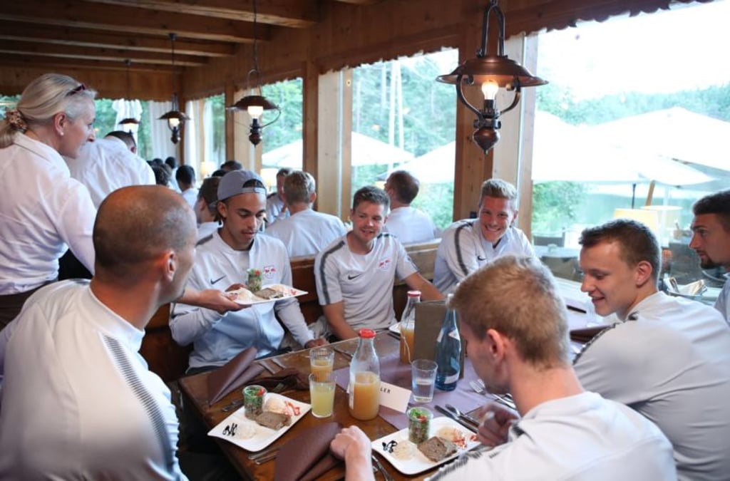 Teamabend von RB Leipzig in Seefeld.