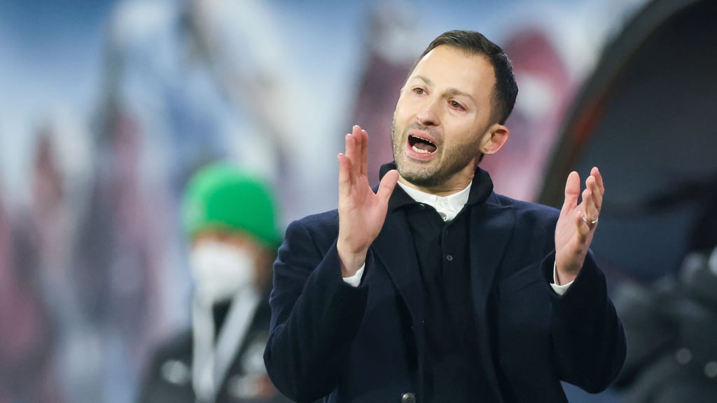 „Die Mannschaft braucht auch die Ruhephasen, sich den Gegner mal zurechtzulegen, mal durchzuschnaufen”: Domenico Tedesco bei seinem Einstand bei RB Leipzig.
