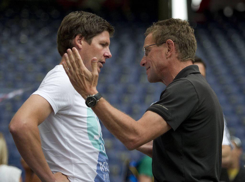 Alte Kollegen in Salzburg: Oliver Glasner (l.) und Ralf Rangnick