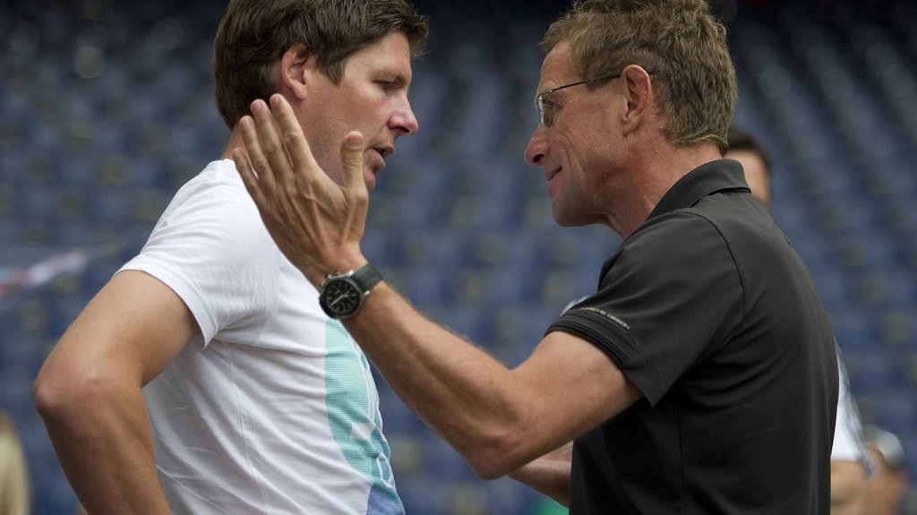 Alte Kollegen in Salzburg: Oliver Glasner (l.) und Ralf Rangnick