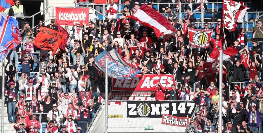 RB-Fans hatten nach Hoffenheim neben Pyrotechnik auch Gesänge mitgebracht.