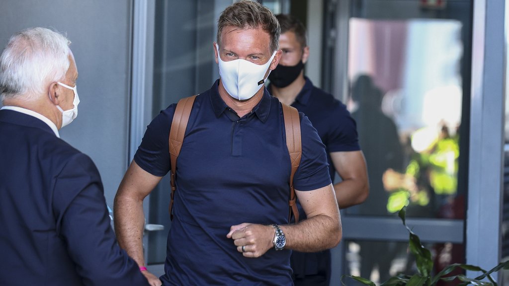 Ankunft in Lissabon: Julian Nagelsmann.