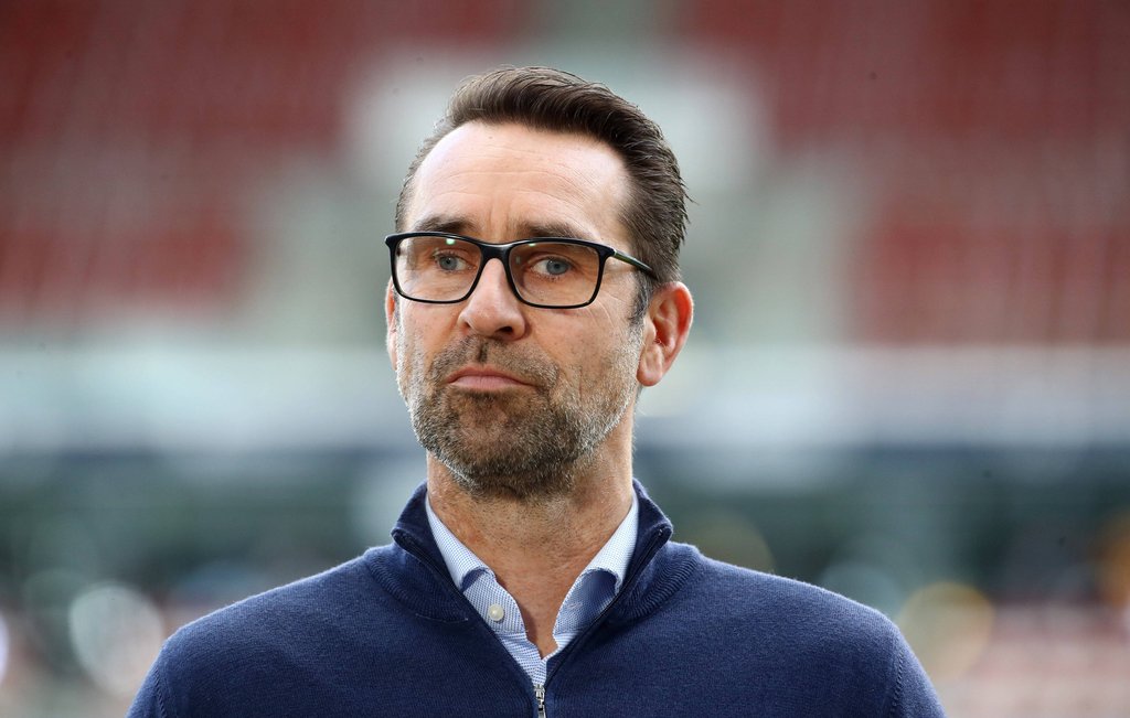 Ärgerlich über die Schiedsrichterleistung von Tobias Stieler: Hertha-Manager Michael Preetz.