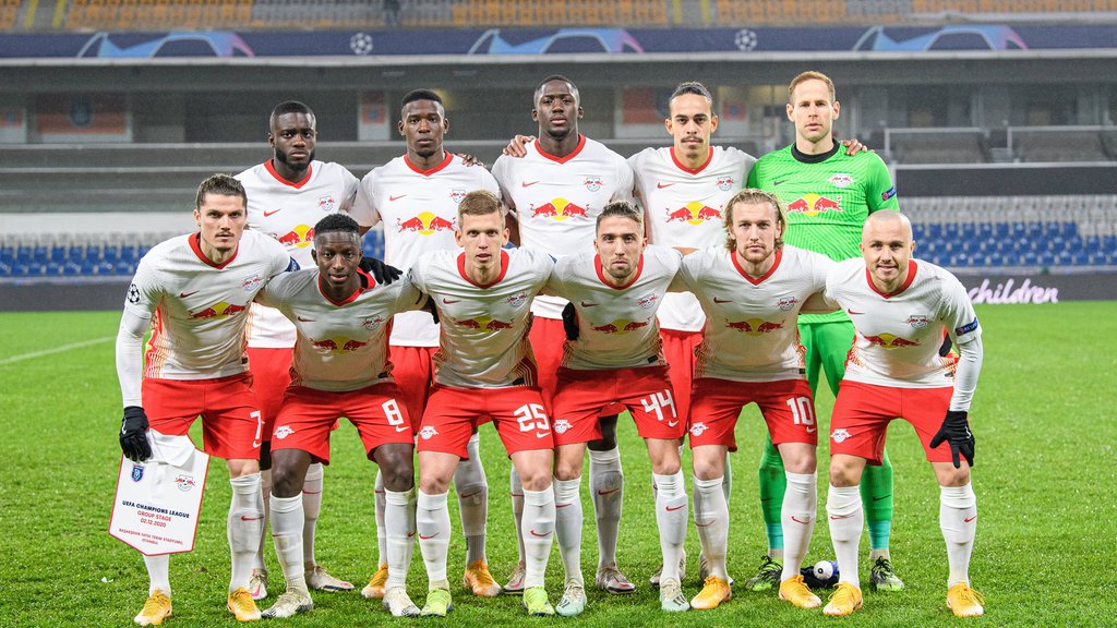 Die Elf von RB Leipzig vorm Champions-League-Spiel gegen Baseksehir Anfang Dezember.&nbsp;