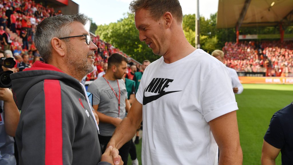 Kennen und schätzen sich: Julian Nagelsmann (r.) und Urs Fischer.