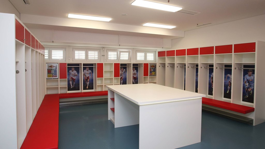 Die Kabine von RB Leipzig