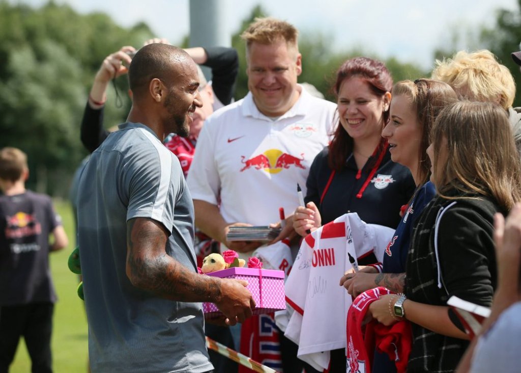 Beliebt bei Fans und RB Leipzig: terrence Boyd im Trainingslager.
