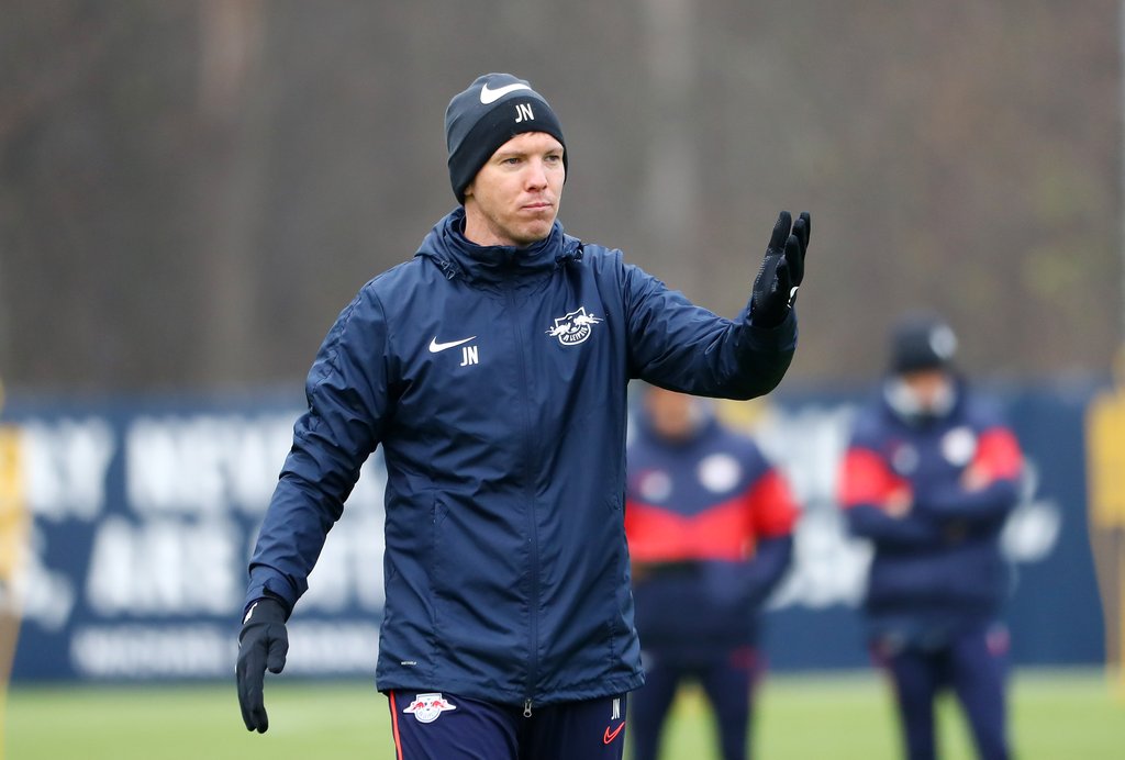 Julian Nagelsmann ist bei RB Leipzig in seinem Element und arbeitet mit der Mannschaft vor allem am Ballbesitz.