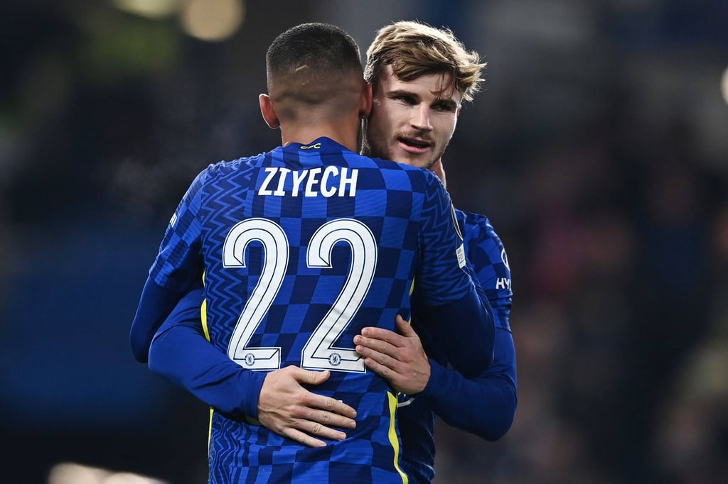 Timo Werner traf nach Vorlage von Hakim Ziyech gegen Juventus Turin.