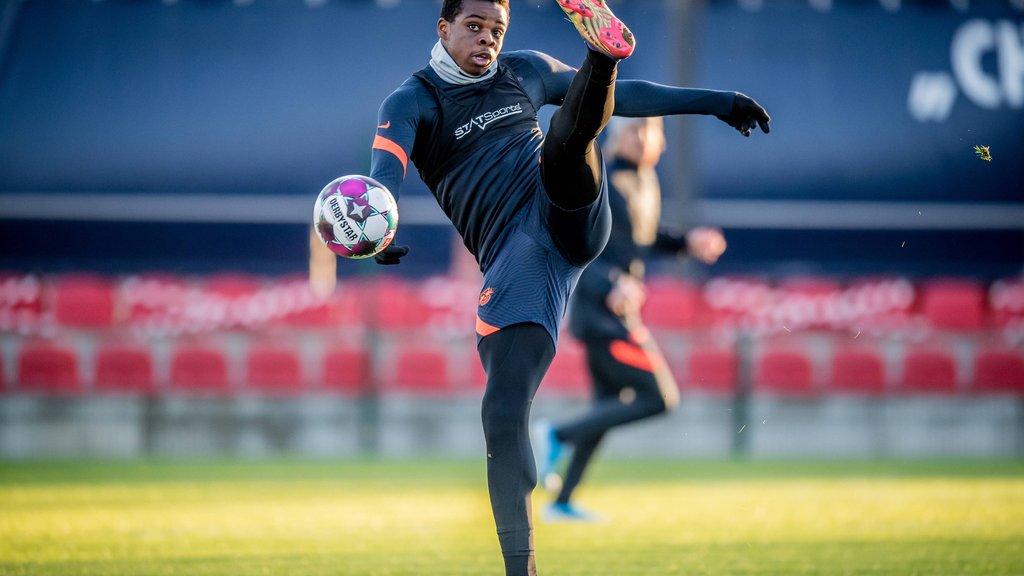 Noah Ohio durfte hin und wieder bei den Profis von RB Leipzig mittrainieren.