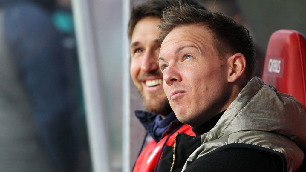 Blick stets nach oben: Julian Nagelsmann und Freund und Assistent Benjamin Glück.