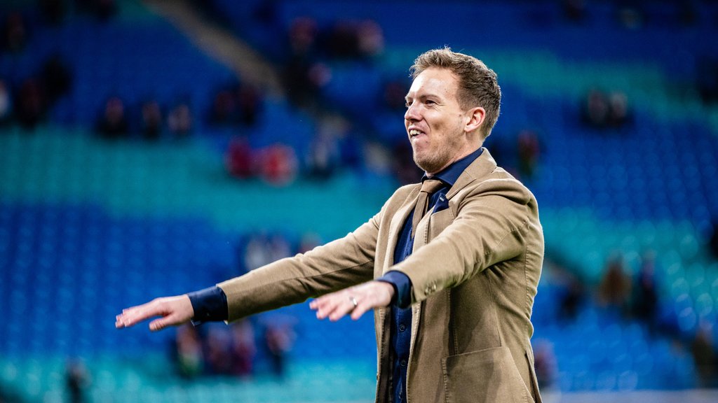 Jubel vor leeren Rängen: Julian Nagelsmann.