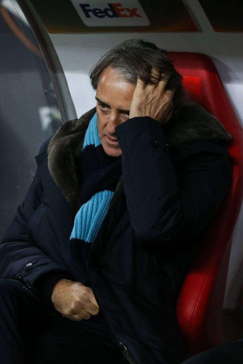 Wieder nur 0:0. Zenit-Coach Mancini beim Spiel gegen Rostow.
