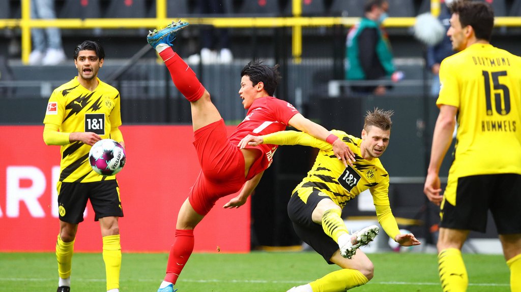 Nicht immer standfest: Leipzigs Hee-chan Hwang