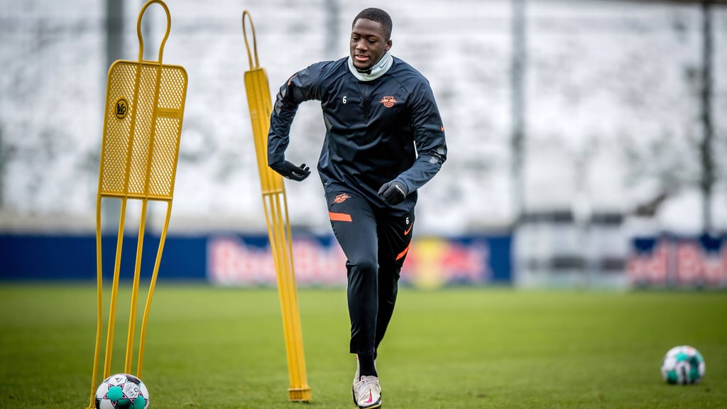 Ibrahima Konaté arbeitet an seinem Comeback für RB Leipzig.