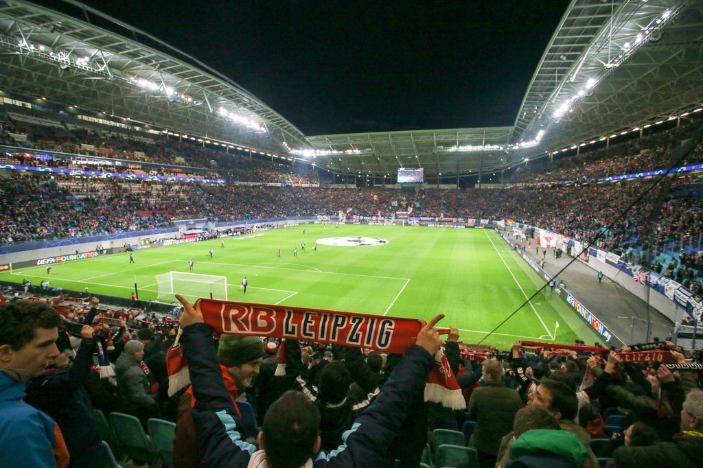 Volle Hütte in Leipzig: Beim letzten Heimspiel mit Fans war das Stadion im März beim Champions-League-Gastspiel von Tottenham Hotspur ausverkauft.