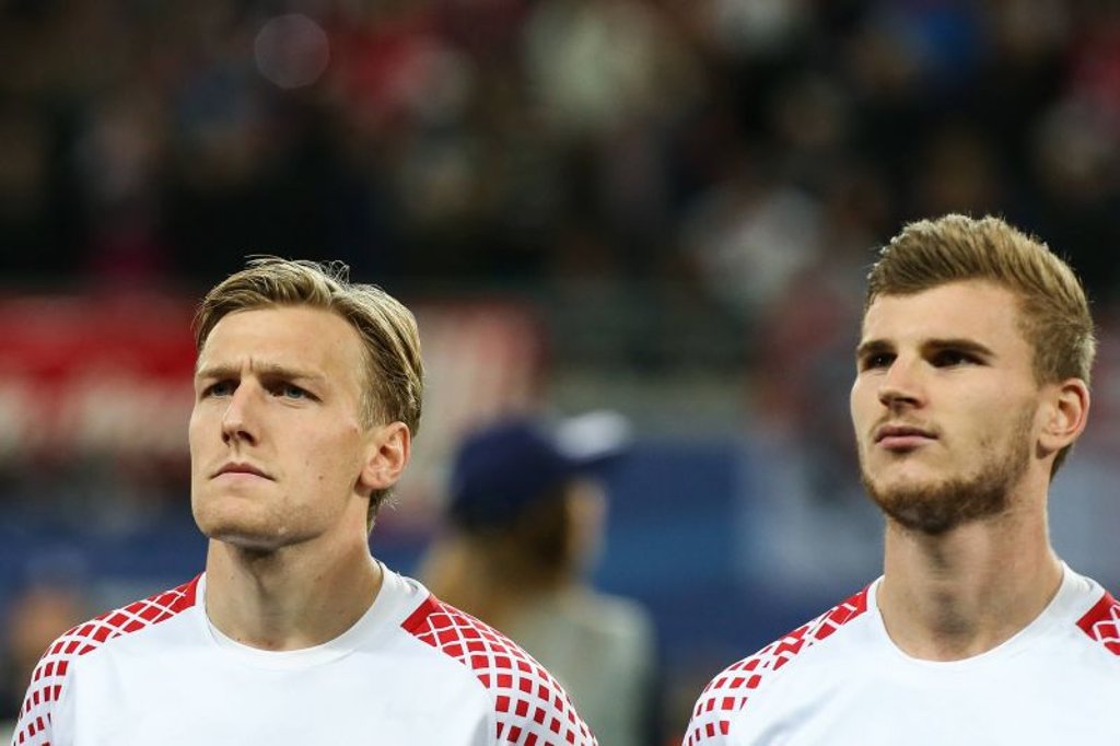 Kein Doppelcomeback gegen Schalke: Forsberg und Werner (r.).