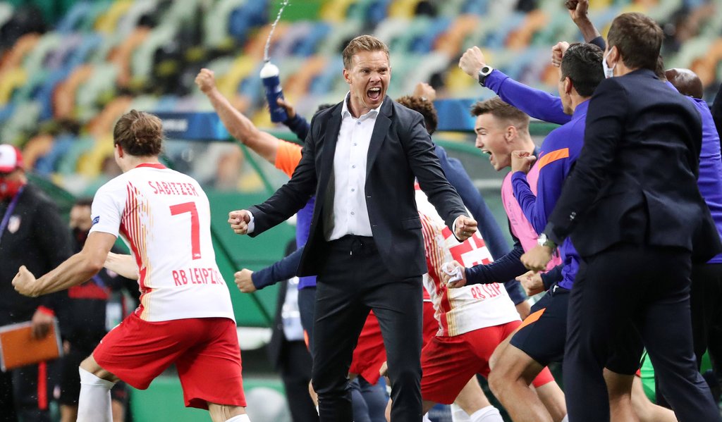 Popularitätsschub: Julian Nagelsmann beim Viertelfinalsieg gegen Atlético.