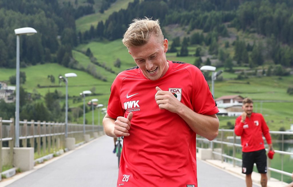 In Augsburg bisher nur im Training auffällig, aber nicht komplett unzufrieden: Georg Teigl.
