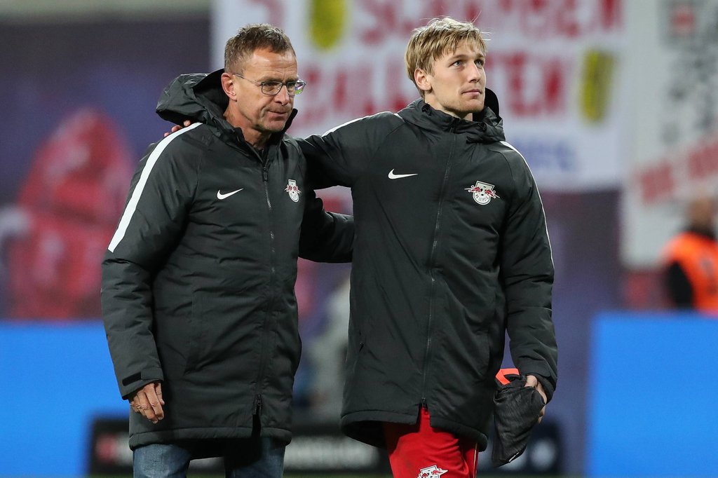 Emil und sein Meister: Ralf Rangnick hat Forsberg nach Leipzig geholt