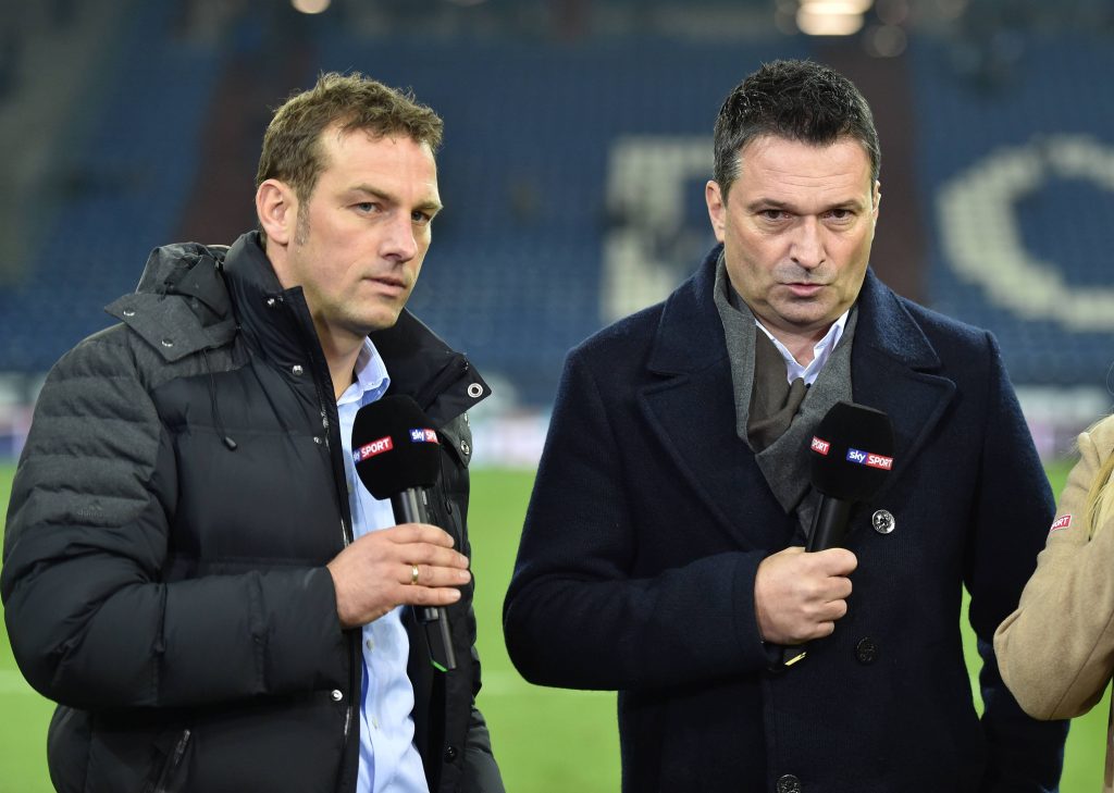 Können wieder lachen: Markus Weinzierl und Christian Heidel.