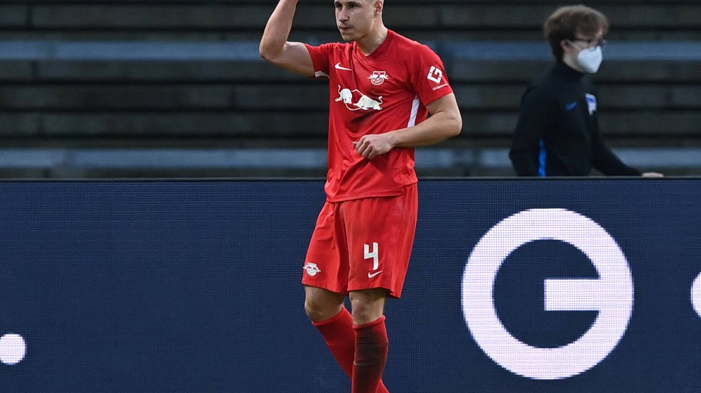 Willi Orban traf gegen Berlin per Kopf für RB Leipzig.